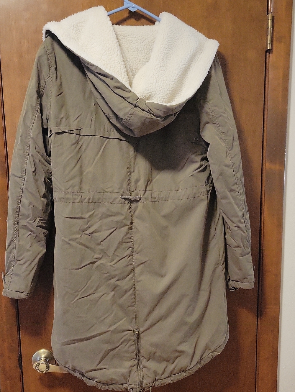 Thread And Supply Olive Green Parka Coat L - Picture 2 of 3